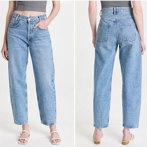 AGOLDE - High Rise Baggy Taper Jean, size 26